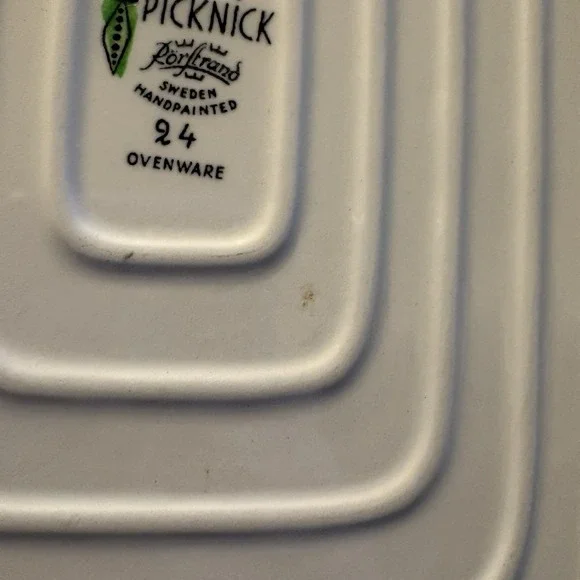 MCM Rorstrand Picknick Dish Platter #24 Marianne Westman Swedish Ovenware - Picture 9 of 10